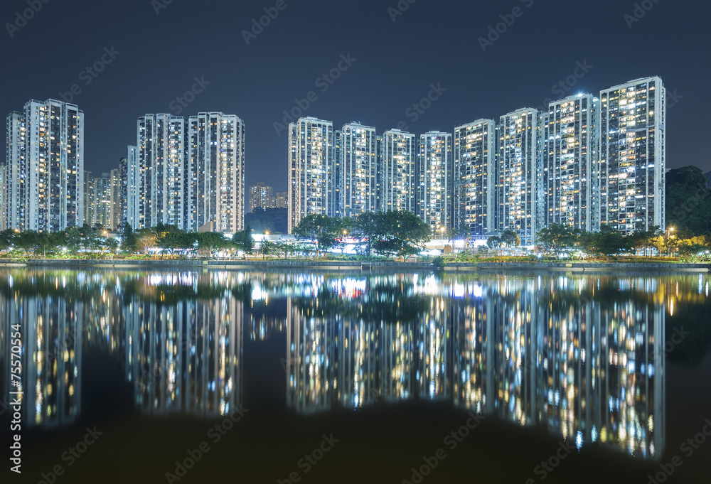 Fototapeta premium Residential building in Hong Kong