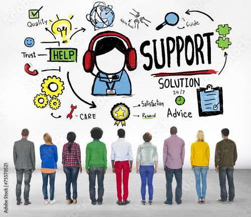 Support Solution Advice Help Care Concept