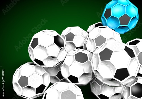 abstract footballl soccer 3d