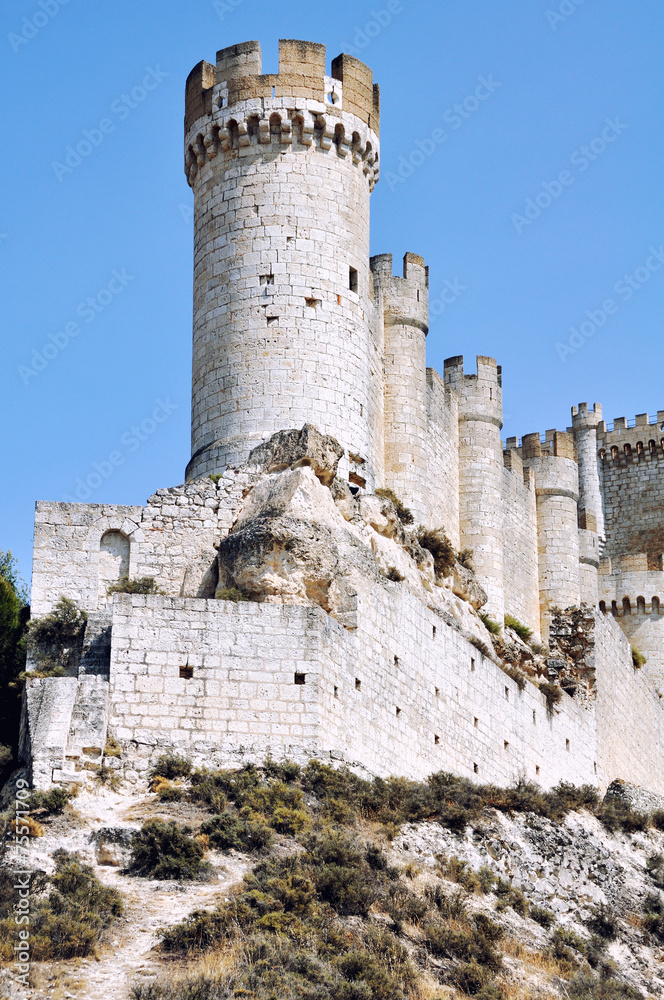 Penafiel Castle in Valladolid Province