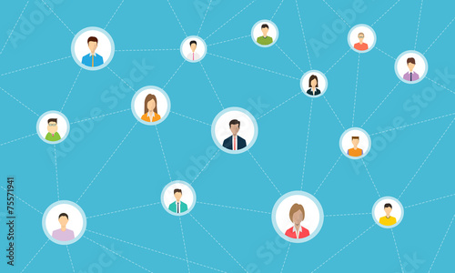 social network connection for online business