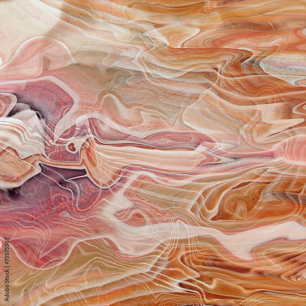 Fototapeta Pomarańczowy marmur z masą perłową