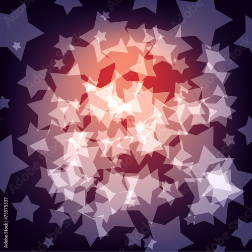 abstract background with stars - vector illustration