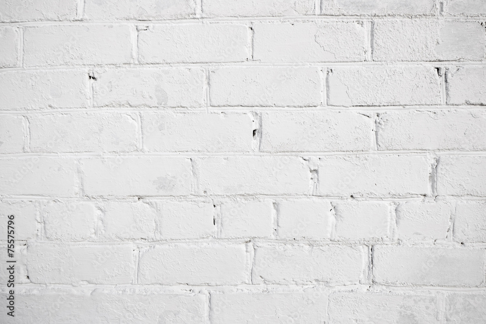 Obraz premium Wall with white brick background