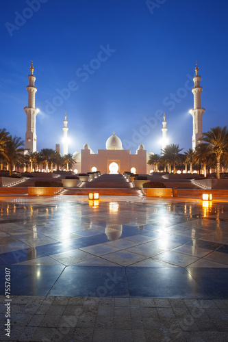 Sheikh Zayed mosque in Abu Dhabi,UAE, Middle East