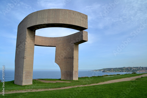 Eulogy of the Horizon, public monument in Gijon, Asturias, Spain