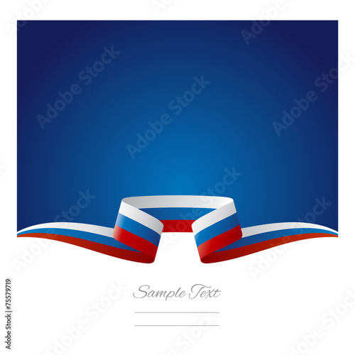 Abstract background Russian flag ribbon