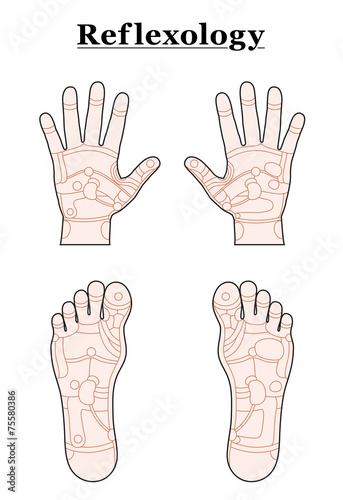 Foot Hand Reflexology Outline