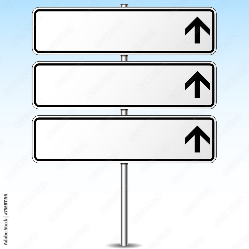 blank signpost blank signpost