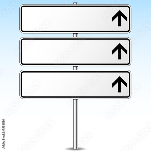 blank signpost