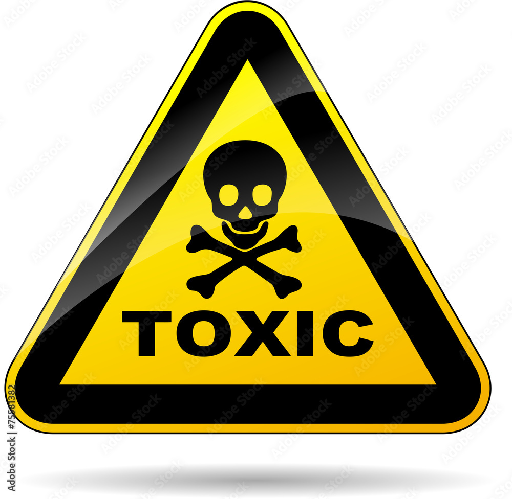 toxic sign Stock Vector