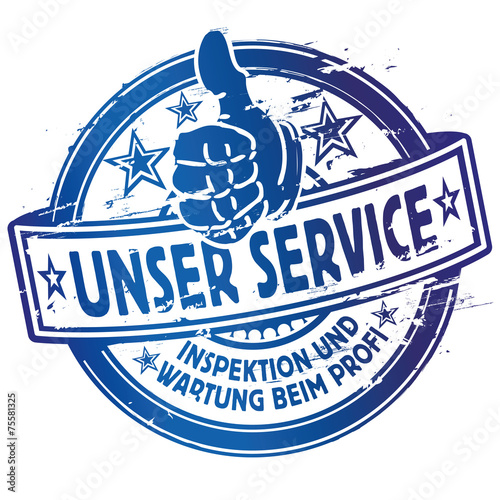 Stempel Unser Service vom Profi