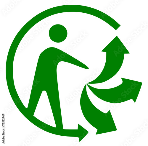Logo "triman" Recyclable