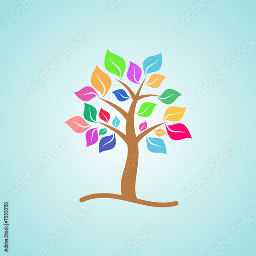 Colorful tree
