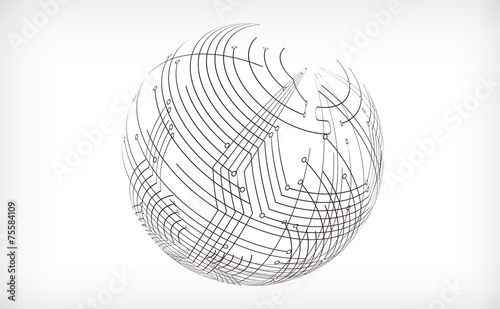 It is an abstract illustration of the technology.
