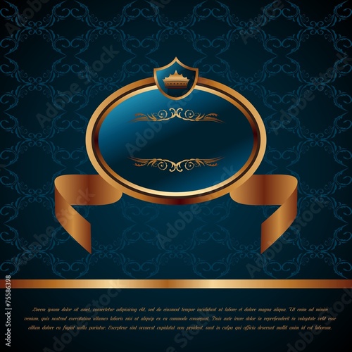 royal background with artistic award