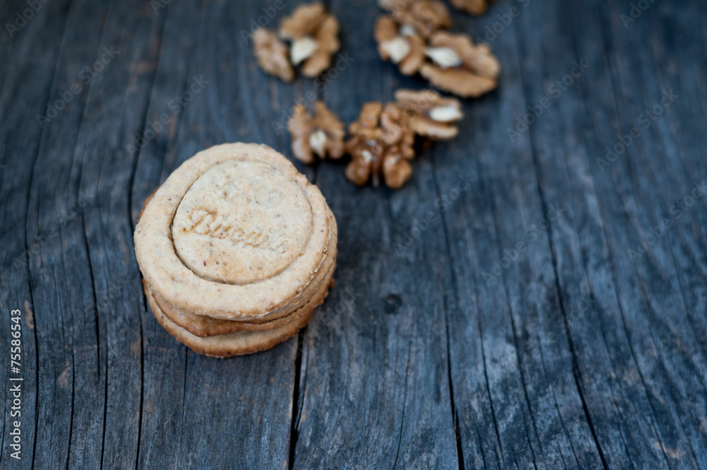 Fototapeta premium Cookies with nuts