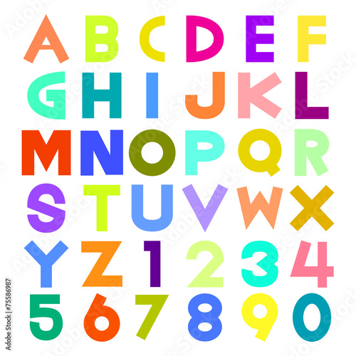 colorful alphabet illustration