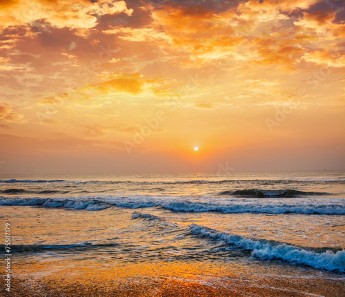 Sunrise on beach