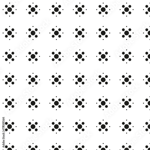Vector Illustration of an Abstract Black and White Pattern