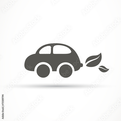 Vector Illustration of a Car Icon photo