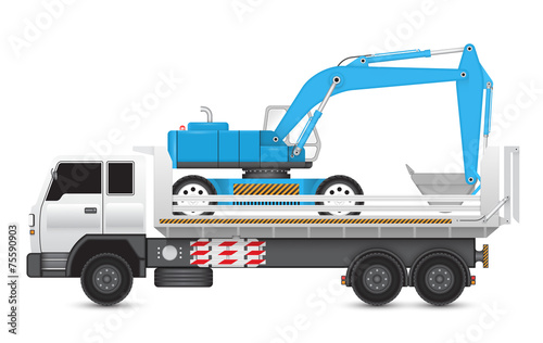 Backhoeontruck