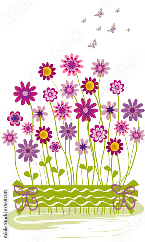 Fototapeta Naklejka Na Ścianę i Meble -  Ramo de flores de colores 2.