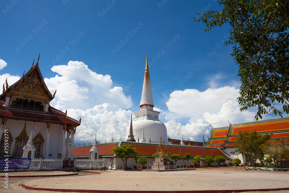 white pagoda in Thailand