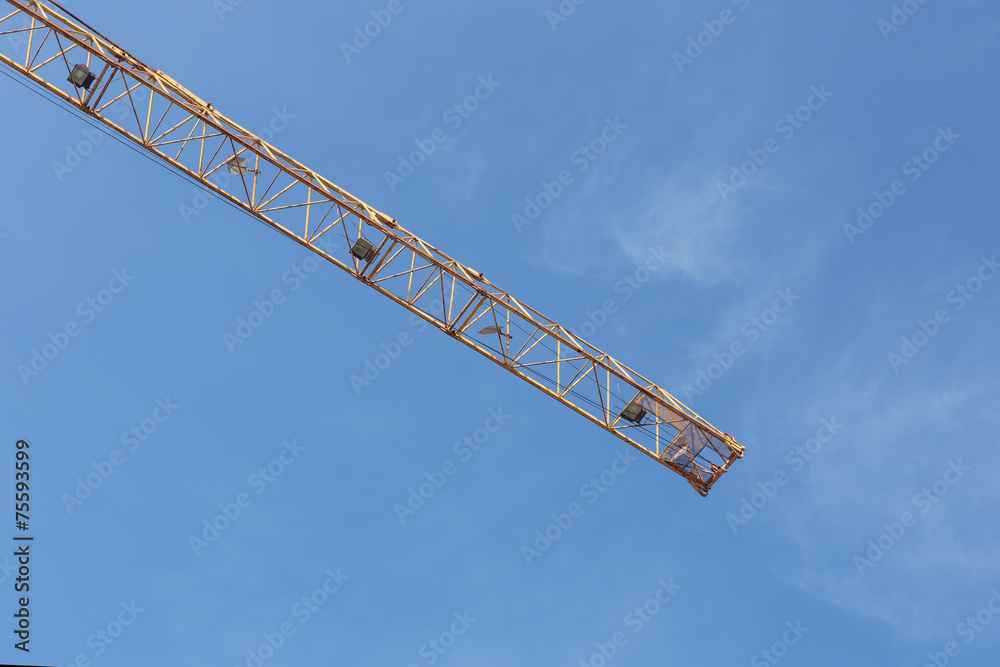 Industrial construction cranes and building Industrial construction cranes and building