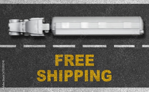 Free Shipping Concept photo