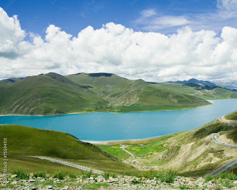 Yamdrok Lake at tibet,china