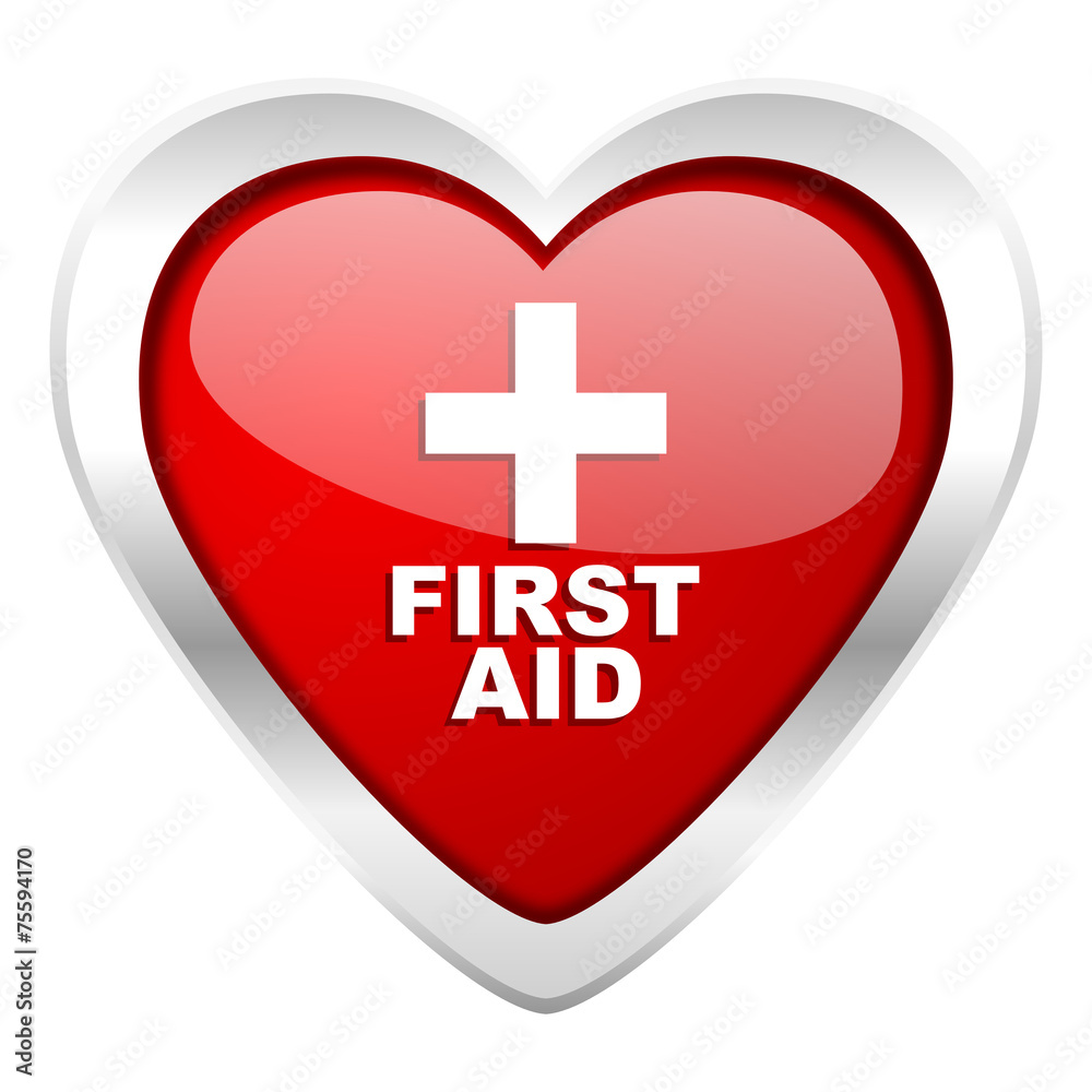 Obraz premium first aid valentine icon