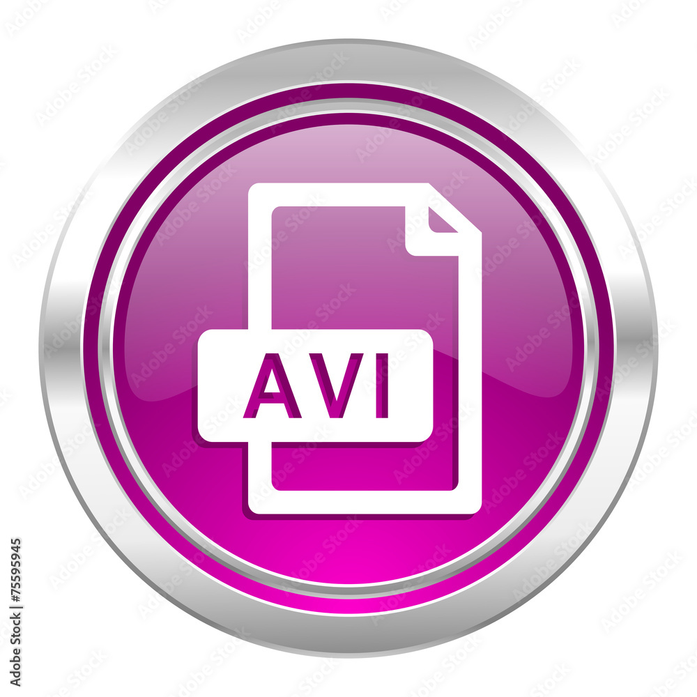 avi file violet icon