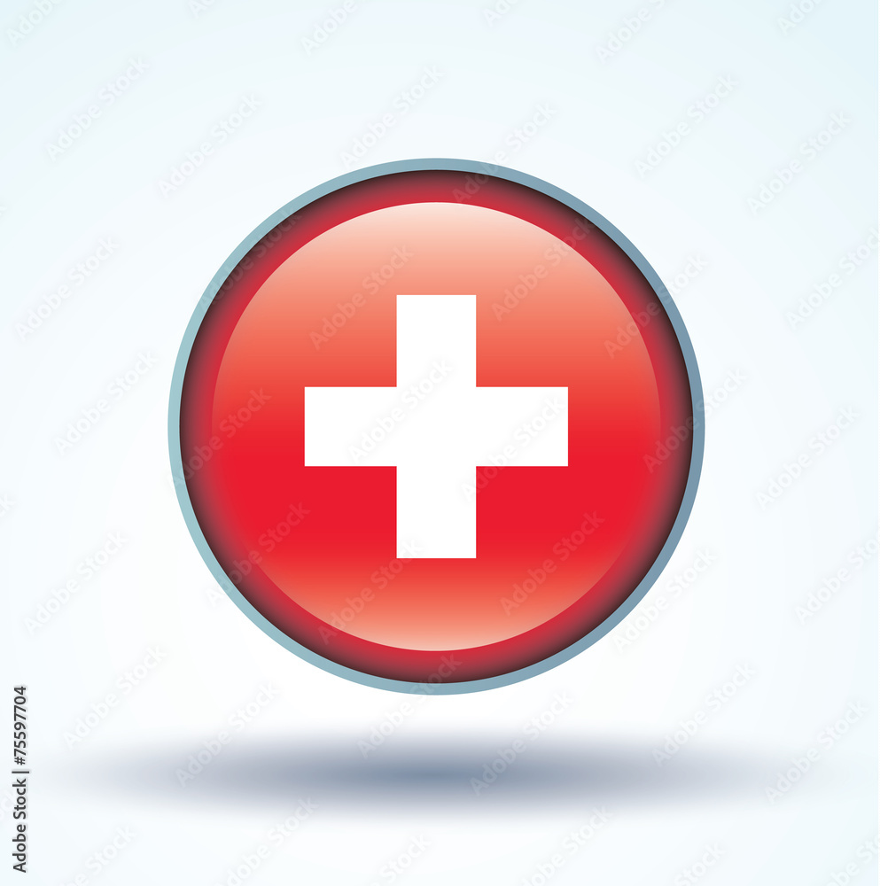 Flag set of switzerland, vector illustration Flag set of switzerland, vector illustration