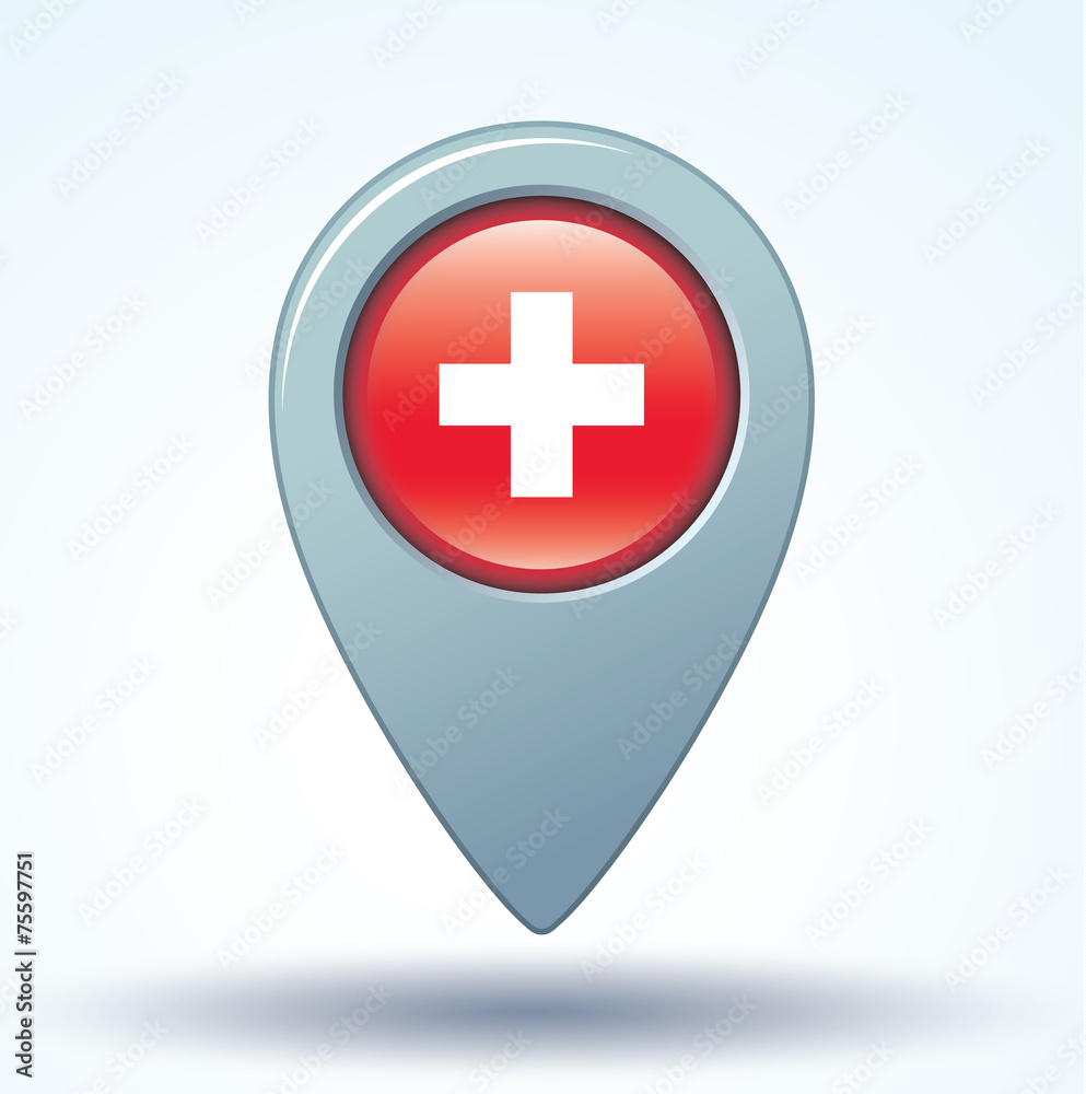 Flag set of switzerland, vector illustration Flag set of switzerland, vector illustration