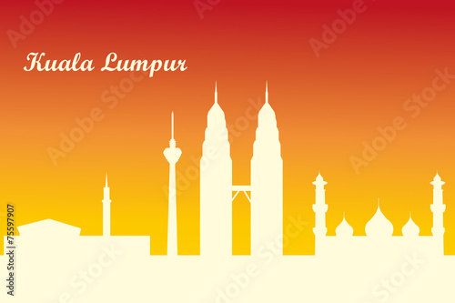 Photography kuala lumpur city skyline