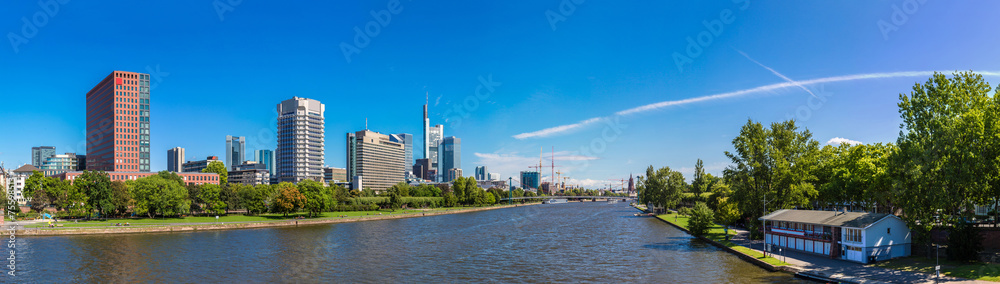 Obraz premium Ginancial district in Frankfurt
