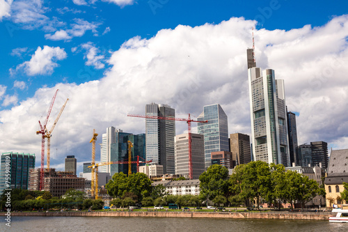 Financial district in Frankfurt