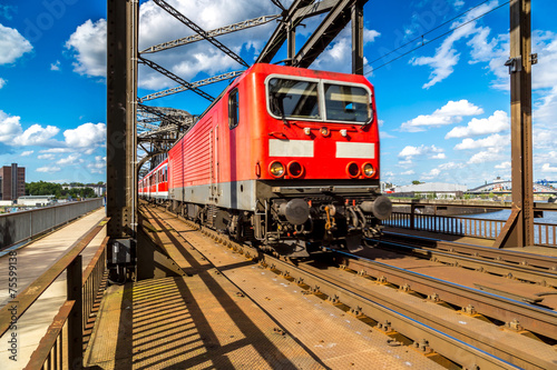 Electric locomotive in Frankfurt