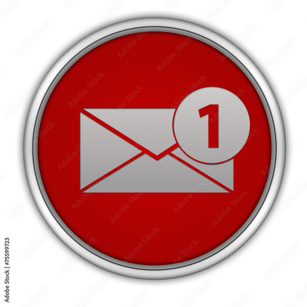 new message circular icon on white background new message circular icon on white background