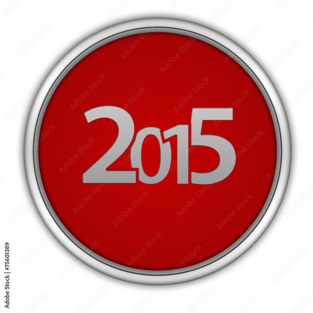 2015 circular icon on white background 2015 circular icon on white background