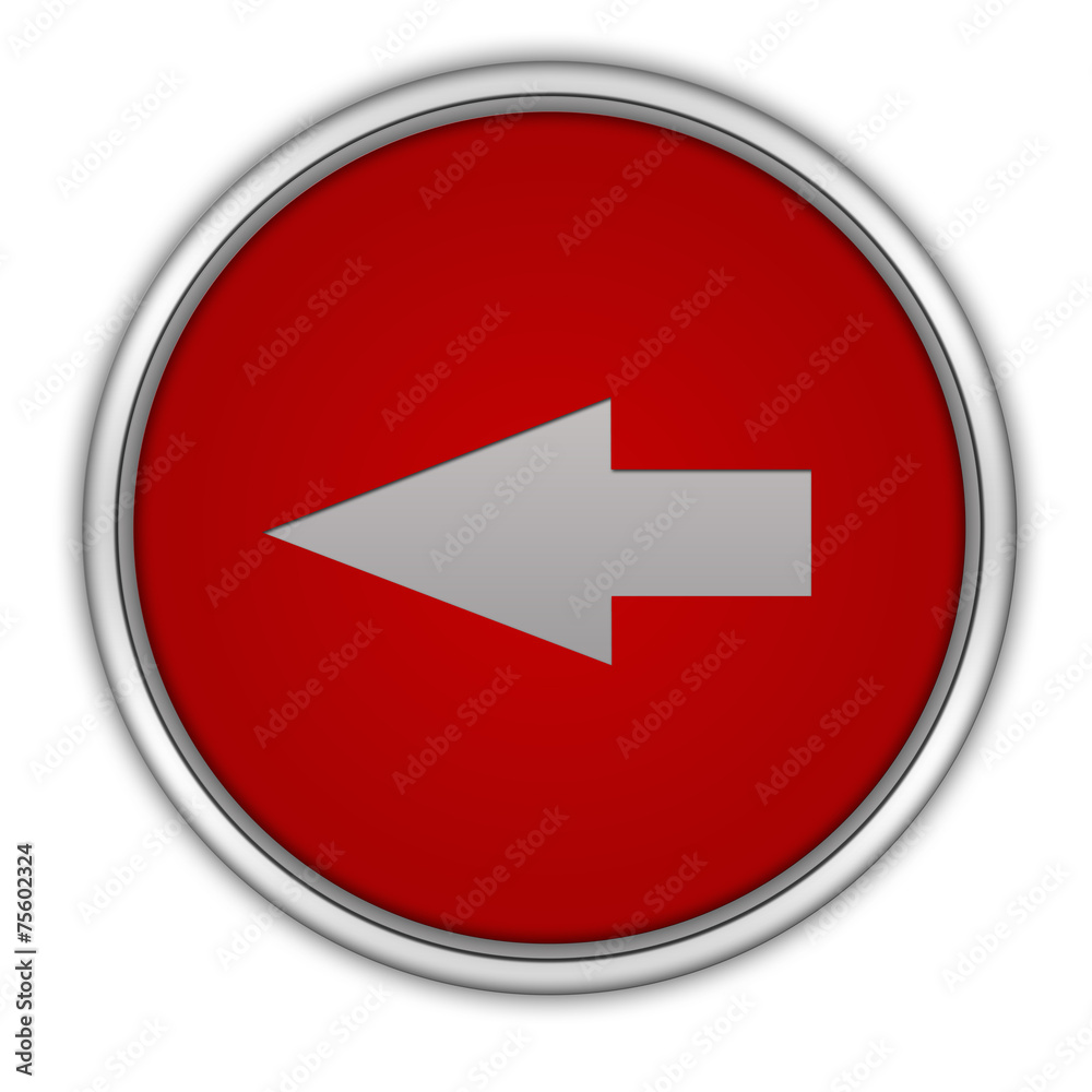 Left Arrow circular icon on white background Left Arrow circular icon on white background