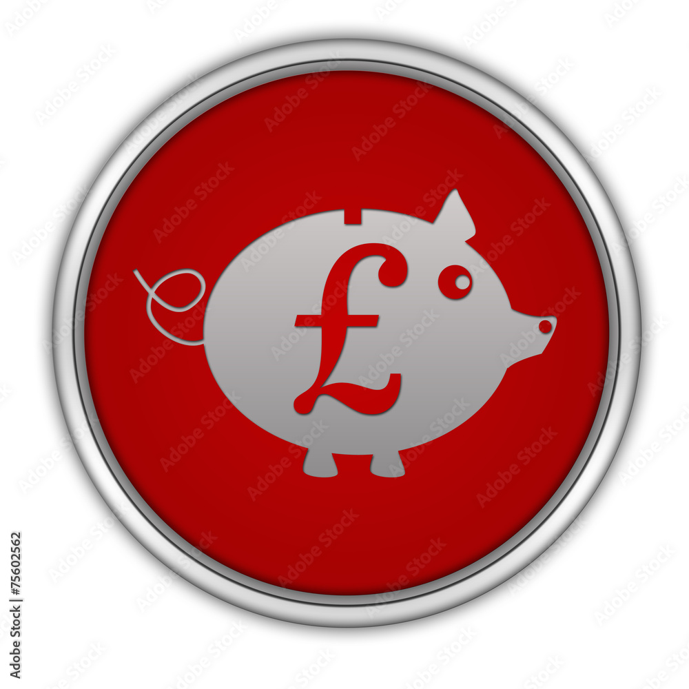 pound pig circular icon on white background pound pig circular icon on white background