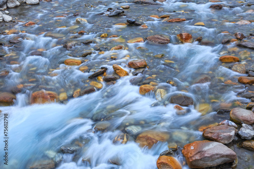 stone in river