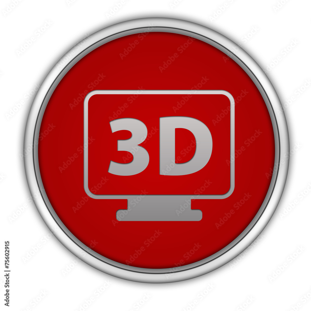 3Dcircular icon on white background 3Dcircular icon on white background