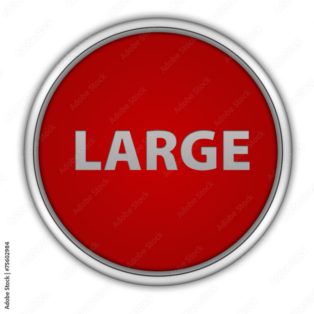 Large circular icon on white background Large circular icon on white background