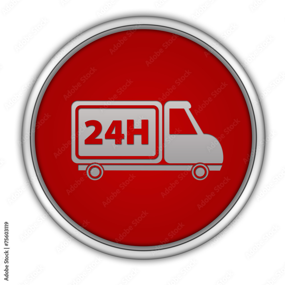 24 hours circular icon on white background 24 hours circular icon on white background