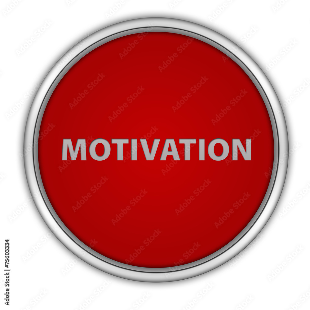 Motivation circular icon on white background Motivation circular icon on white background