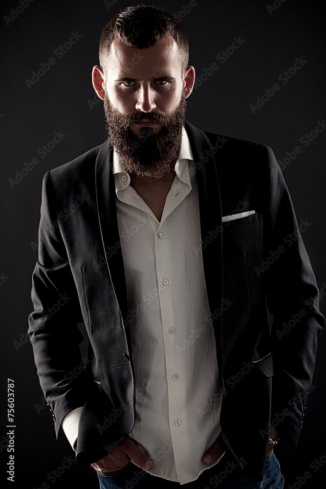 Fototapeta premium Portrait of a bearded man