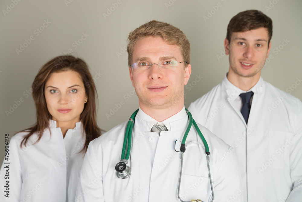 Fototapeta premium three doctors smiles